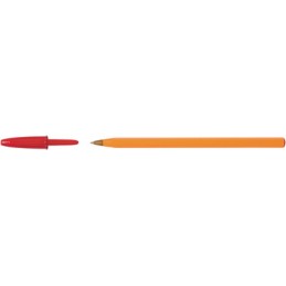 Stylo à bille Bic Gamme Orange 8099241 - Rouge Pointe Fine pour Écriture Précise