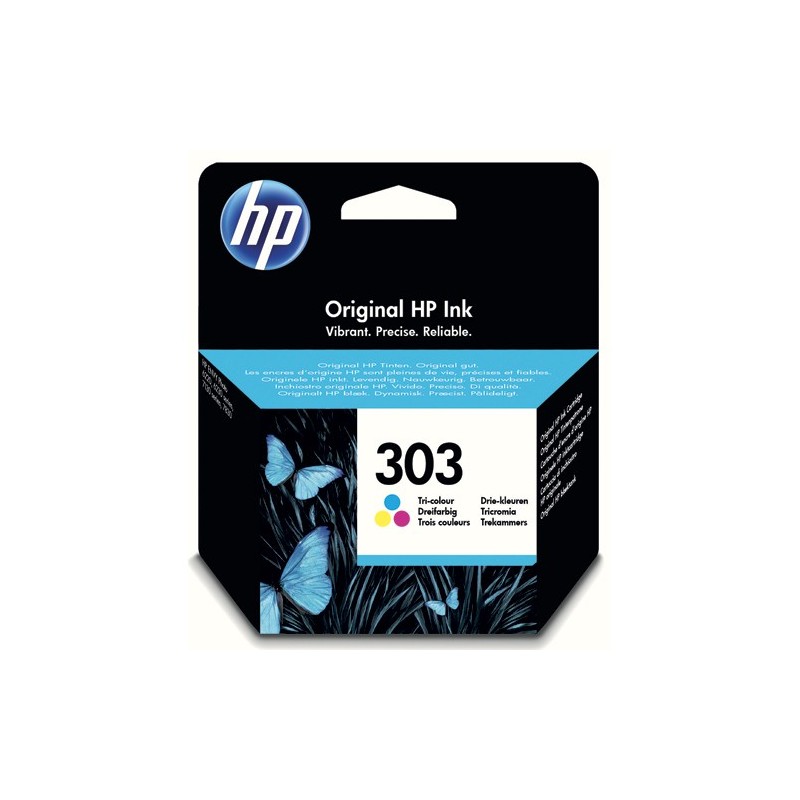 Cartouche d'imprimante HP 303 couleur - encre originale pour impressions nettes et durables compatible HP DeskJet et ENVY