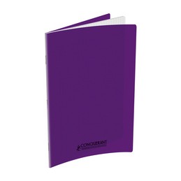 Cahier Conquerant Classique 240 x 320 mm - Séyès Polypro Violet 96 pages Grands carreaux pour École