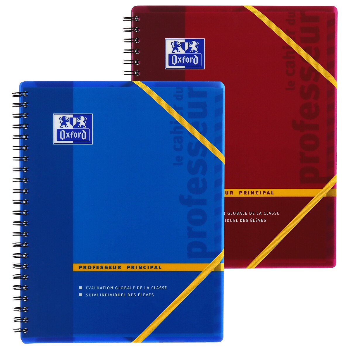 Cahier d'enseignant Oxford Professeur Principal - 24 x 31 cm 156 pages spiralé coloris assortis pour école