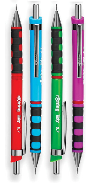 Porte-mines Rotring Tikky - Mine HB 0,7 mm pour écriture et dessin technique en bureau ou école