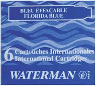 Cartouches d'encre longues Waterman - Noir intense x8 - Pour stylo-plume, 44x42x8 cm