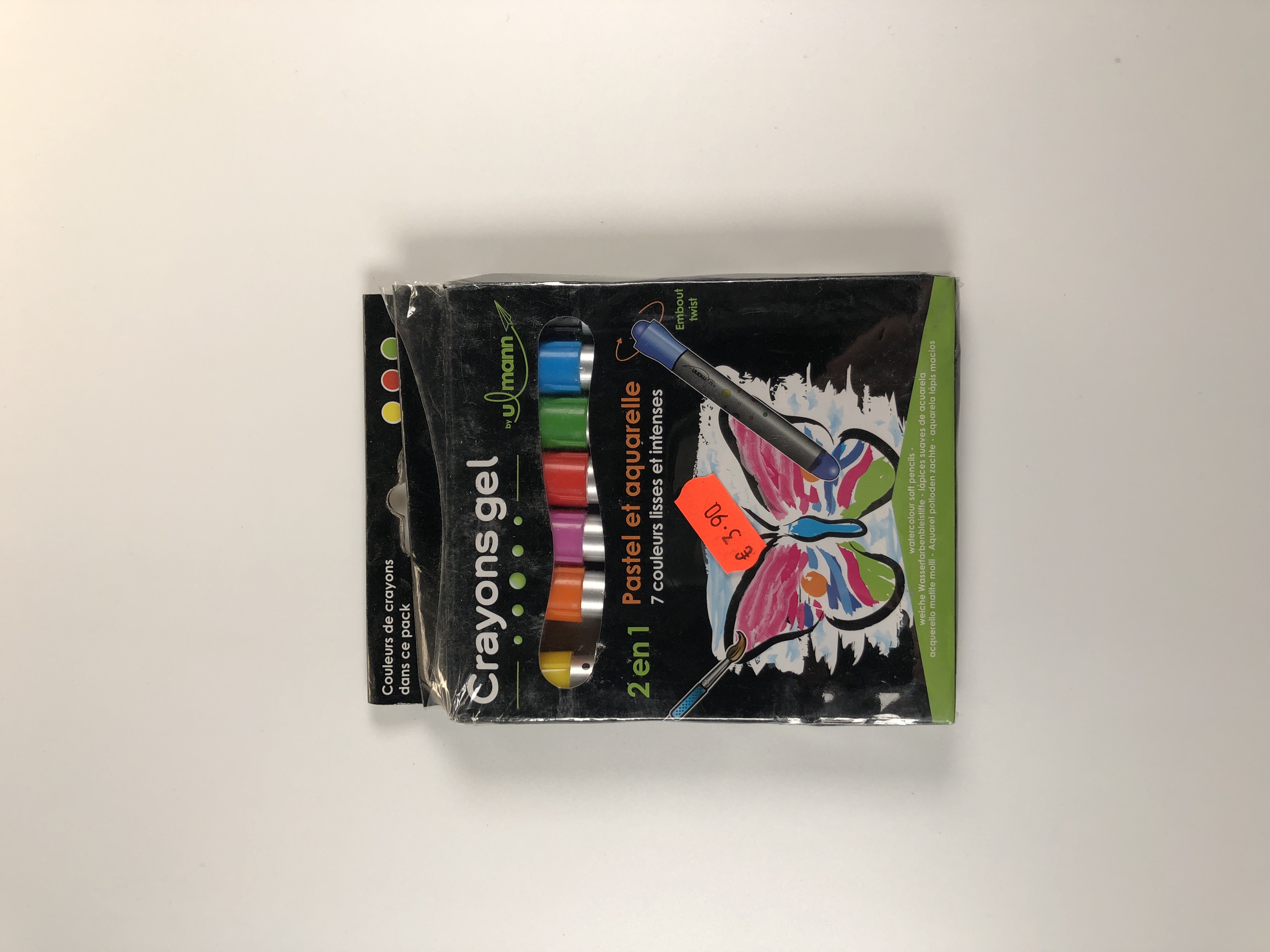 Crayons Gel Ulmann - Couleurs Vives, Pointe Fine, Usage Scolaire et Créatif