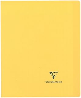Cahier Clairefontaine Kover Book Piqué Polypro Opaque - 7 Couleurs Assorties 17x22 cm 96 Pages Séyès pour École