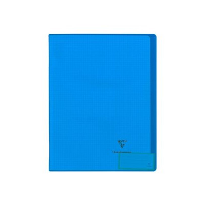 Cahier Clairefontaine Koverbook A4 21x29,7 cm - 96 pages petits carreaux 5x5 mm couleurs assorties - polypro pour école et bureau