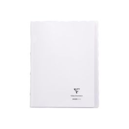 Cahier Clairefontaine Koverbook - Polypro 24 x 32 cm - 96 pages petits carreaux 5x5 mm - transparent pour école et bureau