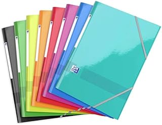 Chemise Carte Lustrée Pelliculée Oxford 48478 A4 210 x 297 mm - Couleurs Assorties pour École