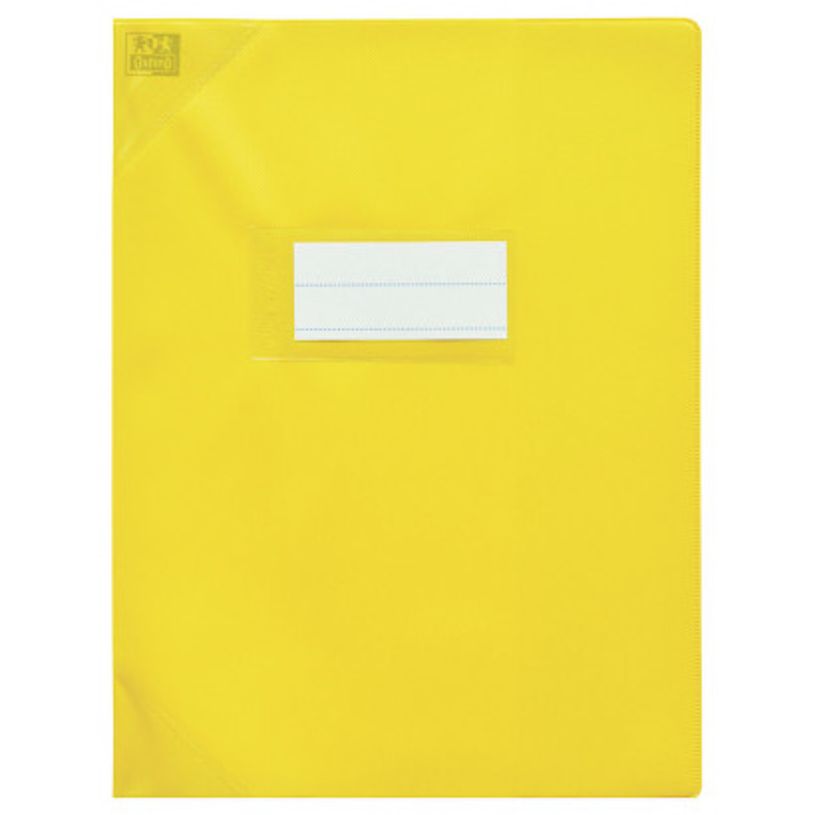 Protège cahier Oxford Strong Line - A4 21x29,7 cm - jaune opaque sans rabat pour organisation scolaire et bureau