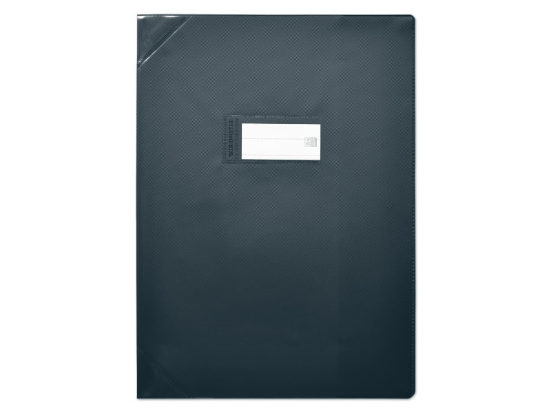 Protège-cahier Oxford STRONG LINE - 240 x 320 mm, noir, pour cahiers scolaires et organisation bureau
