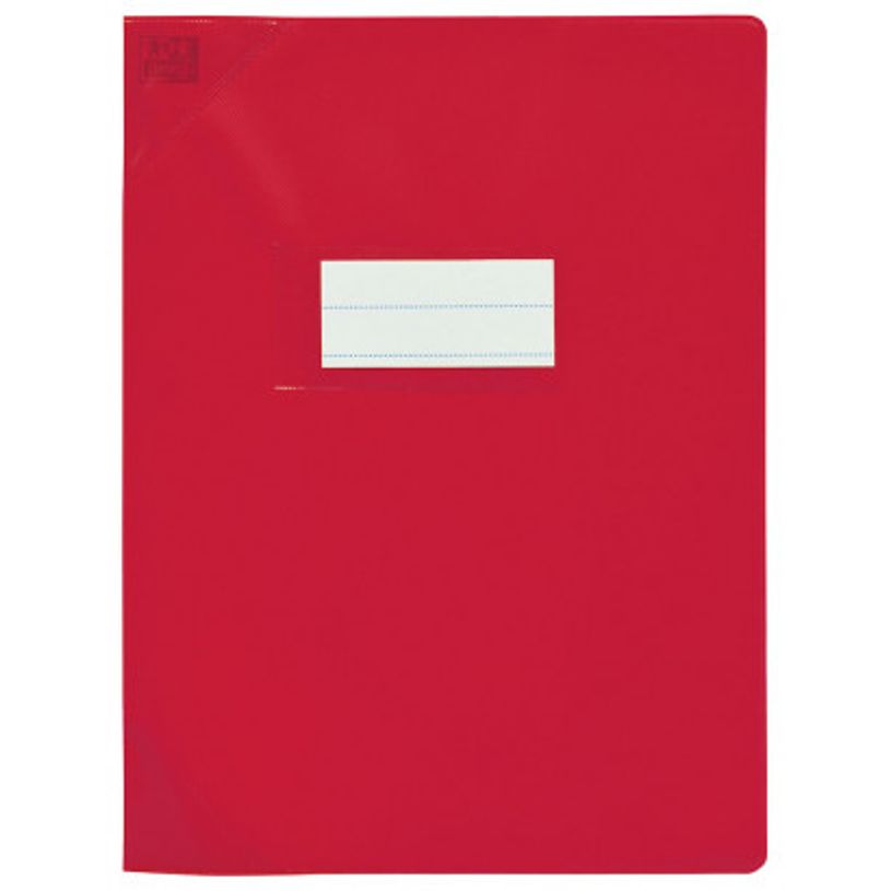 Protège-cahier Oxford STRONG LINE - 240 x 320 mm, rouge, pour cahiers scolaires et bureau