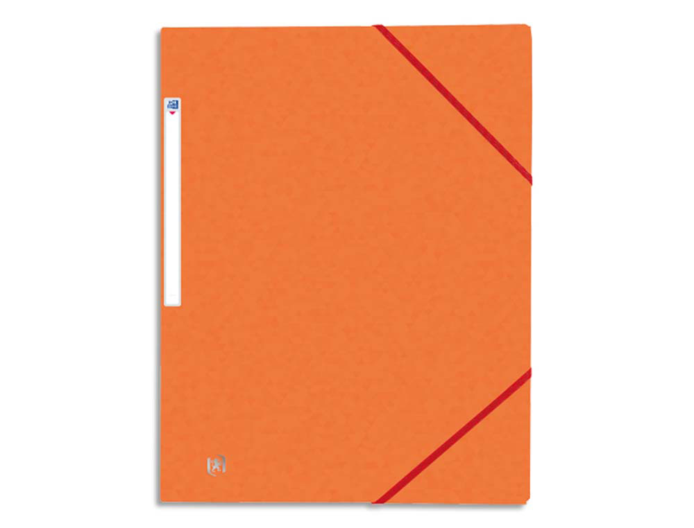 Chemise élastique Oxford Topfile+ - 3 rabats - Format A4 orange pour classement et organisation scolaire