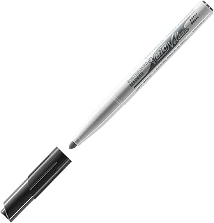 Marqueur Tableau Blanc Bic Velleda 1741 Medium Noir - Pour Écriture et Présentations