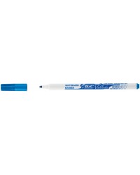 Feutres Effaçables à Sec BIC Velleda 1721 - Pointe Bloquée Conique Fine Bleu pour Ardoise et Tableau Blanc