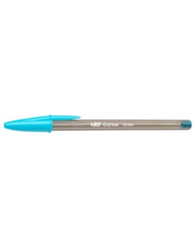 Stylo à bille Bic Cristal Original Turquoise 1.6mm - Écriture fluide pour bureau et école