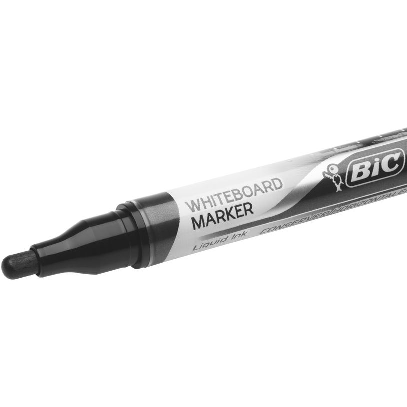 Marqueur tableau blanc BIC Velleda Liquid Ink Tank - Noir, 902088, pour écriture effaçable à sec
