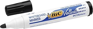 Marqueur tableau blanc Bic Velleda 1701 ECOlutions Noir - Usage scolaire et bureau