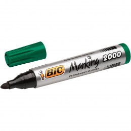 Marqueur permanent BIC Marking 2000 Ecolutions - Vert Pointe Ogive pour surfaces multiples