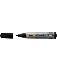 Marqueur permanent Bic Marking 2300 Ecolutions - Noir, Usage multi-surfaces, Encre résistante