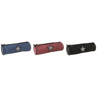 Trousse Ronde Oberthur Fille - Dimensions 20x7 cm, Fermeture éclair, Motif girly