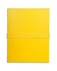 Chemise extensible Exacompta Balacron - Sangle auto agrippante Velcro Jaune pour documents