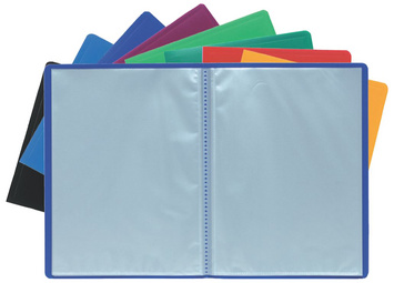 Protège-documents Exacompta A4 en polypropylène 40 pochettes 80 vues bleu pour organisation bureau et rentrée scolaire