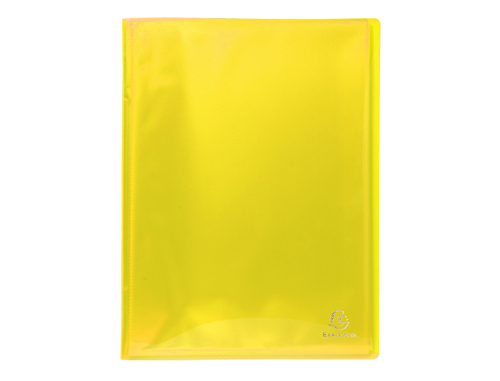 Protège-documents EXACOMPTA A4 - 60 pochettes, 120 vues, polypropylène jaune pour bureau et organisation scolaire
