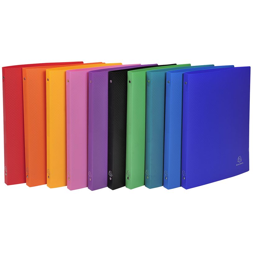 Classeur souple à anneaux Exacompta - Dos 20 mm - A4 - Capacité 140 feuilles - pour classement scolaire et bureau
