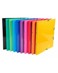 Classeur à anneaux Exacompta Iderama - 4 anneaux 20 mm A4 avec élastique pour 140 feuilles