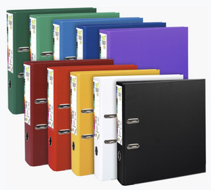 Classeur à levier EXACOMPTA PP Premium A4 80 mm jaune - rangement et classement pour bureau et fournitures scolaires