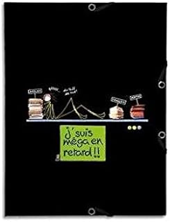 Chemises à élastiques 3 rabats Kinna - Polypropylène 24x32cm pour rangement documents