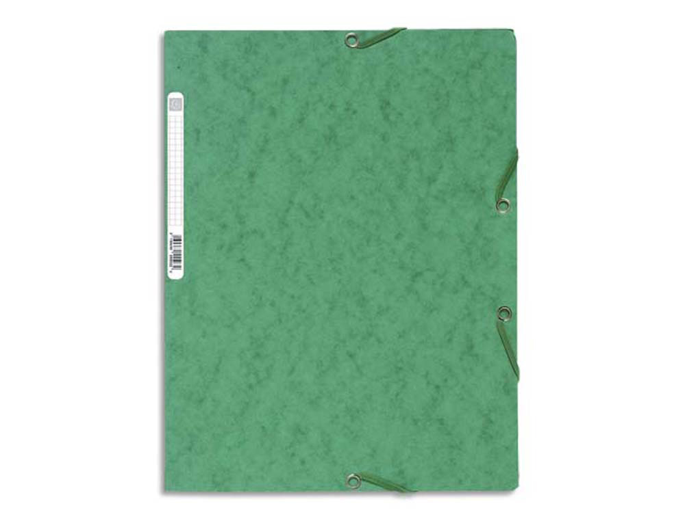 Chemise à élastique Exacompta A4 carton verte 3 rabats - classement et archivage bureau école fournitures