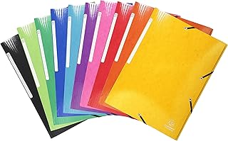 Chemise à élastiques Exacompta Iderama - Pochette 3 rabats Maxi Capacity 24x32 cm A4 Carte lustrée 425g/m2