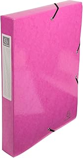 Boîte de classement Exacompta IDERAMA - Carte lustrée 600g/m2 - Dos 4 cm 25x33 cm pour documents A4