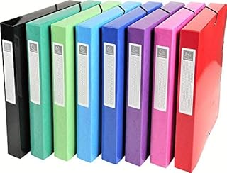 Boîte à élastique Exacompta IDERAMA - Carte dos 40mm A4 Coloris Assortis 8 Teintes - Usage Bureau