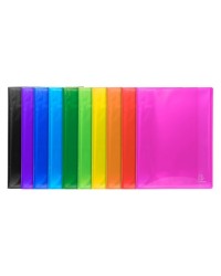 Protège-documents Exacompta Iderama - 40 pochettes cristal lisse 80 vues pour A4 - dim 24 x 32 cm - couverture polypro