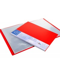 Protège-documents Exacompta Up Line - 60 vues Polypro opaque rouge Rigide pour bureau