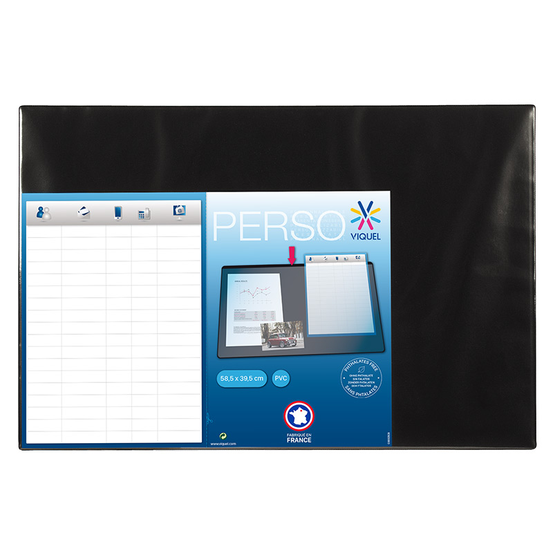 Sous-main personnalisable Viquel - 58,5 x 39,5 cm - Pour bureau et loisirs créatifs