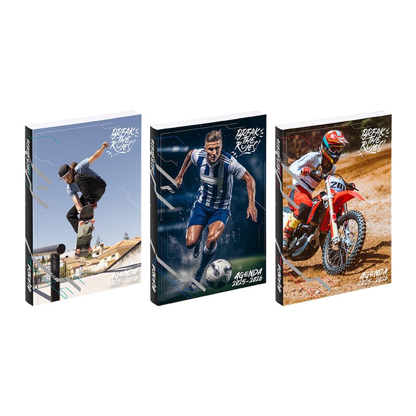 Agenda Viquel Sport - 1 jour par page - 12 x 17 cm - organisation pour rentrée scolaire et activités estivales