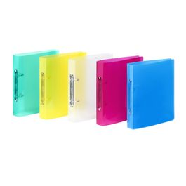 Classeur à anneaux Viquel Propyglass - Dos 35 mm - Format 17 x 22 cm - Capacité 225 feuilles - Pour organisation scolaire et bureau
