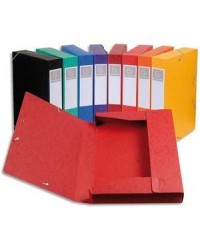 Boîte de classement Exacompta Cartobox 16000H - A4 60 mm Carte lustrée Élastiques Assorti - Pour documents bureau