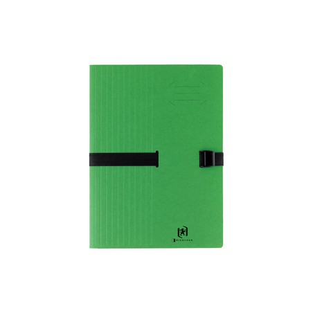 Chemise extensible Oxford BOSTON A4 - Sangle auto-ajustable Vert pour documents