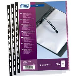 Pochettes perforées détachables Elba Flexam - A4 - 10 unités - Repositionnables pour classeur bureau école