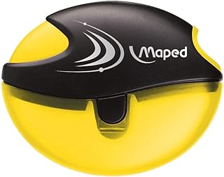 Taille-crayons Maped Galactic - 1 trou avec réservoir en plastique pour crayons scolaires