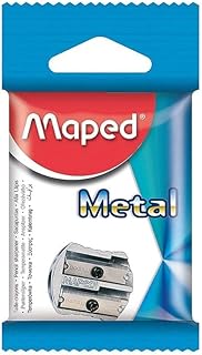 Taille-crayon en métal Maped 006700 - 2 trous pour crayons standard et jumbo