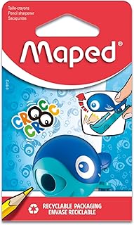 Taille-crayon Maped 18112 - Forme Coccinelle ou Baleine, Ouverture Facile, Adapté aux Enfants