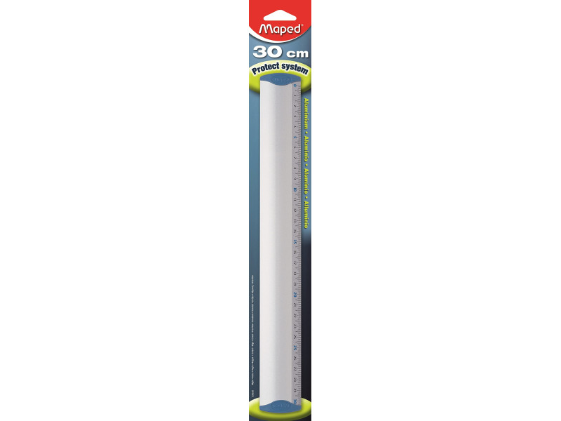 Règle plate Maped 300 mm en aluminium - outil de mesure précis pour école et bureau
