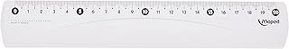 Règle plate Maped Essentials 146 - 20 cm - plastique translucide pour bureau et école