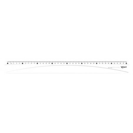 Règle plate Maped Start 146 - 400 mm en plastique pour géométrie scolaire et bureau