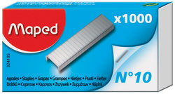 Agrafes Maped 24/6 zinguées grand emballage boîte de 1000 pièces pour bureau et organisation