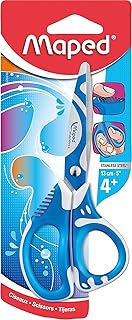 Ciseaux Maped Zenoa Fit 13 cm - Anneaux Souples Lamelles Amorties Anti-Douleur Pour Droitiers Coloris Aléatoire